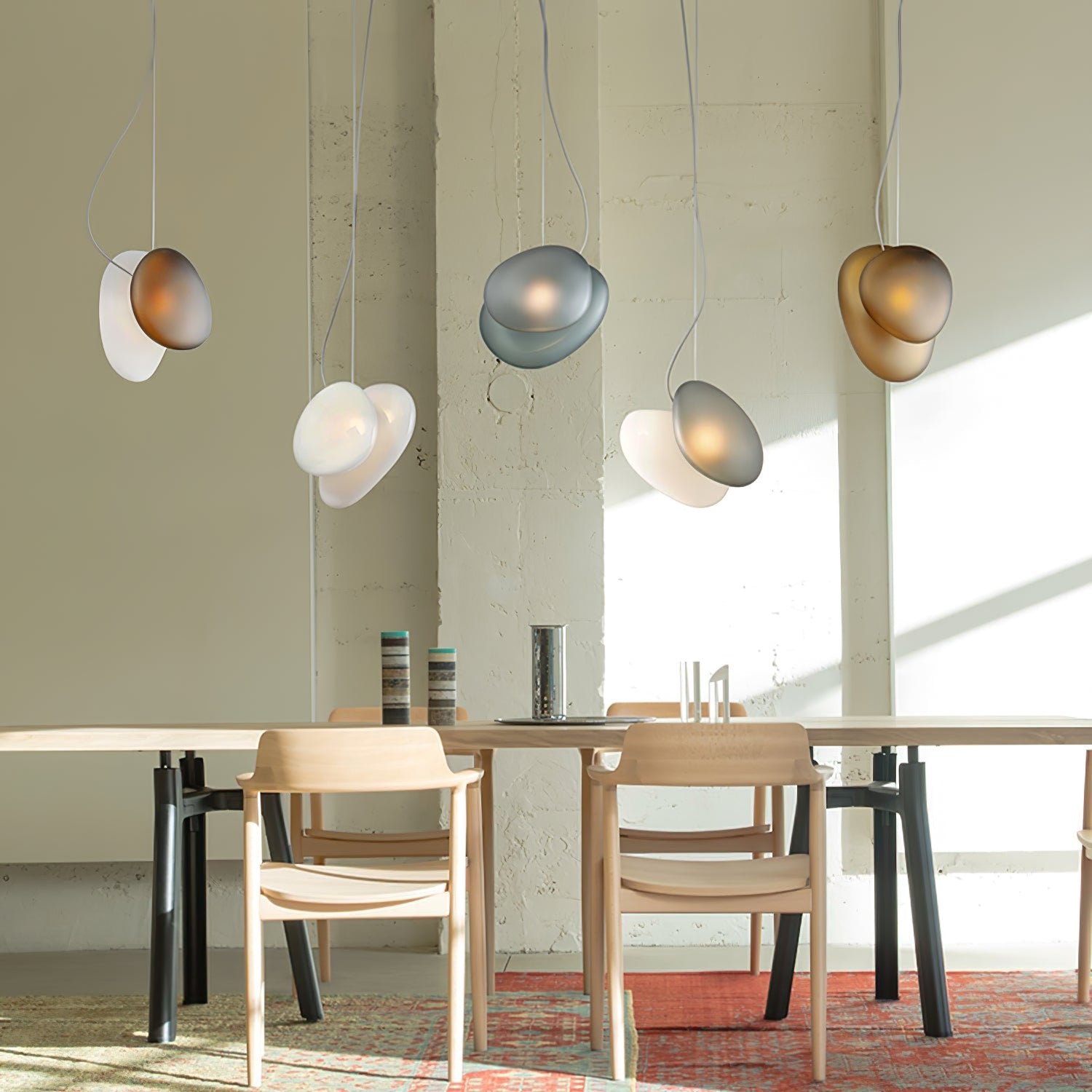 Translucent Frosted Glass Pendant Light - Blowlighting