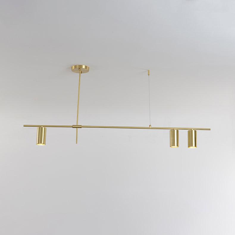Lustra Chandelier Tribes Brass Linear Cylinder - Blowlighting
