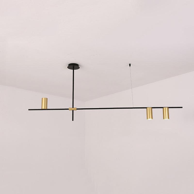 Lustra Chandelier Tribes Brass Linear Cylinder - Blowlighting