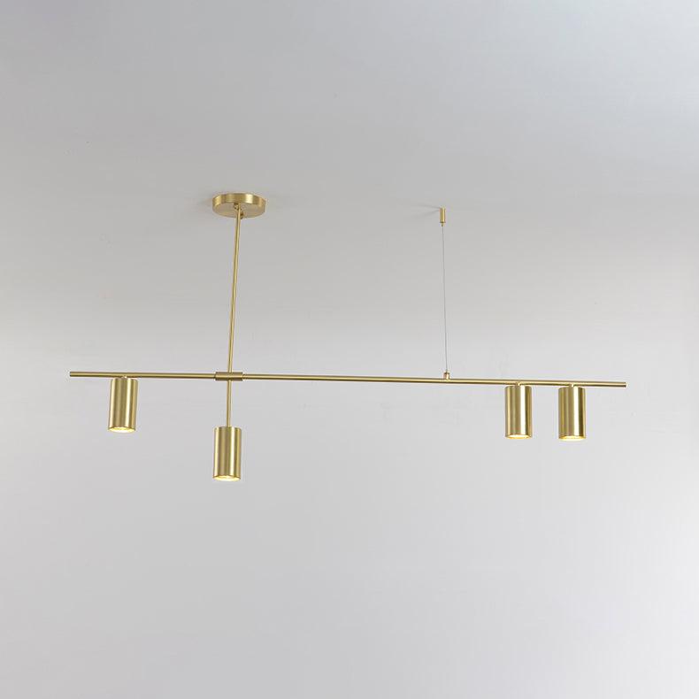 Lustra Chandelier Tribes Brass Linear Cylinder - Blowlighting