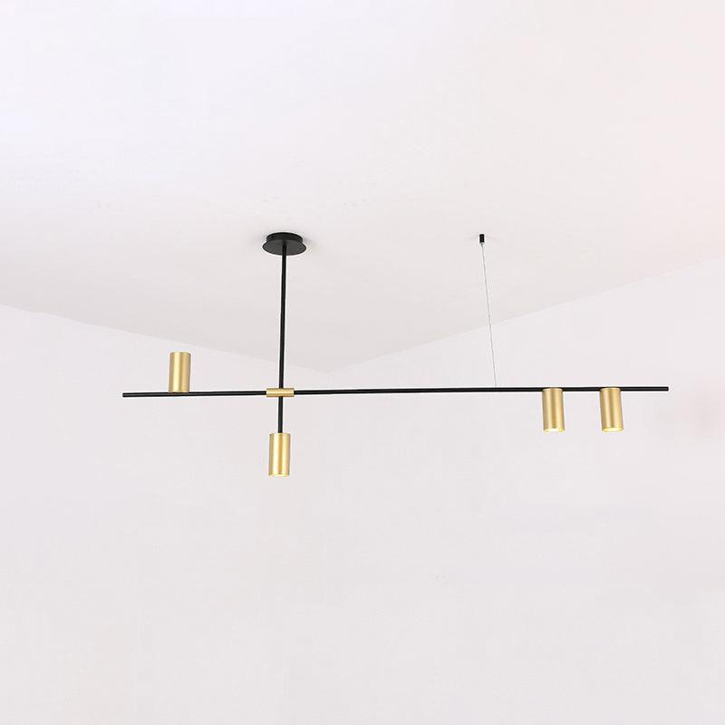 Lustra Chandelier Tribes Brass Linear Cylinder - Blowlighting