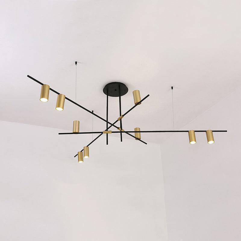 Lustra Chandelier Tribes Brass Linear Cylinder - Blowlighting