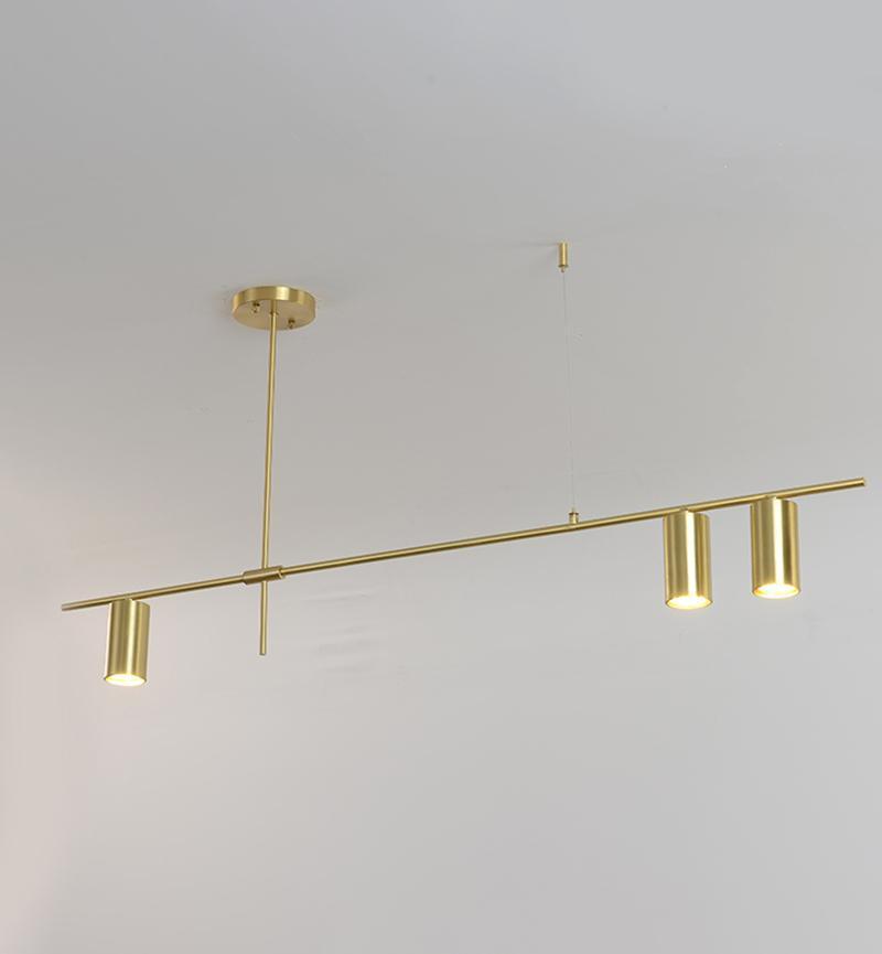 Lustra Chandelier Tribes Brass Linear Cylinder - Blowlighting