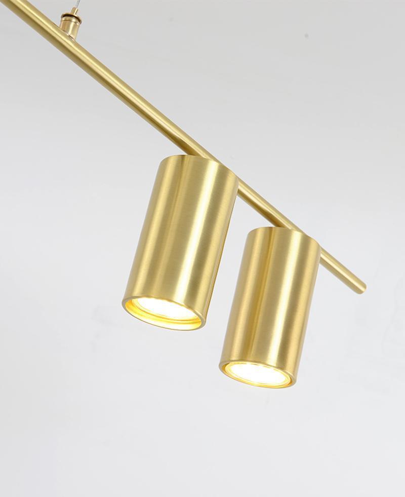 Lustra Chandelier Tribes Brass Linear Cylinder - Blowlighting