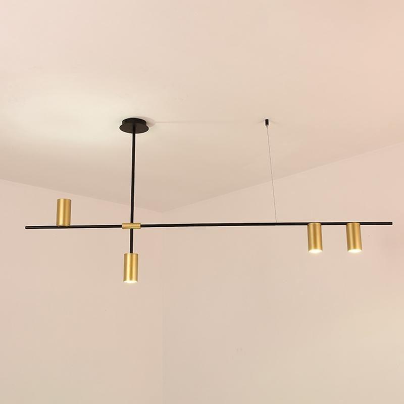 Lustra Chandelier Tribes Brass Linear Cylinder - Blowlighting