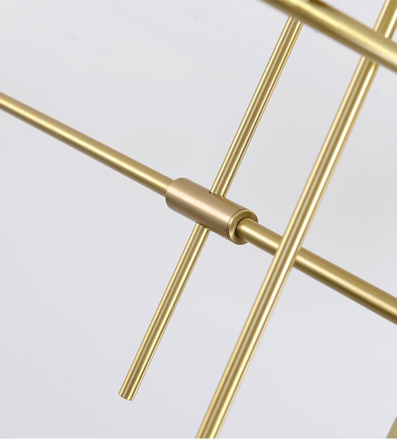 Lustra Chandelier Tribes Brass Linear Cylinder - Blowlighting