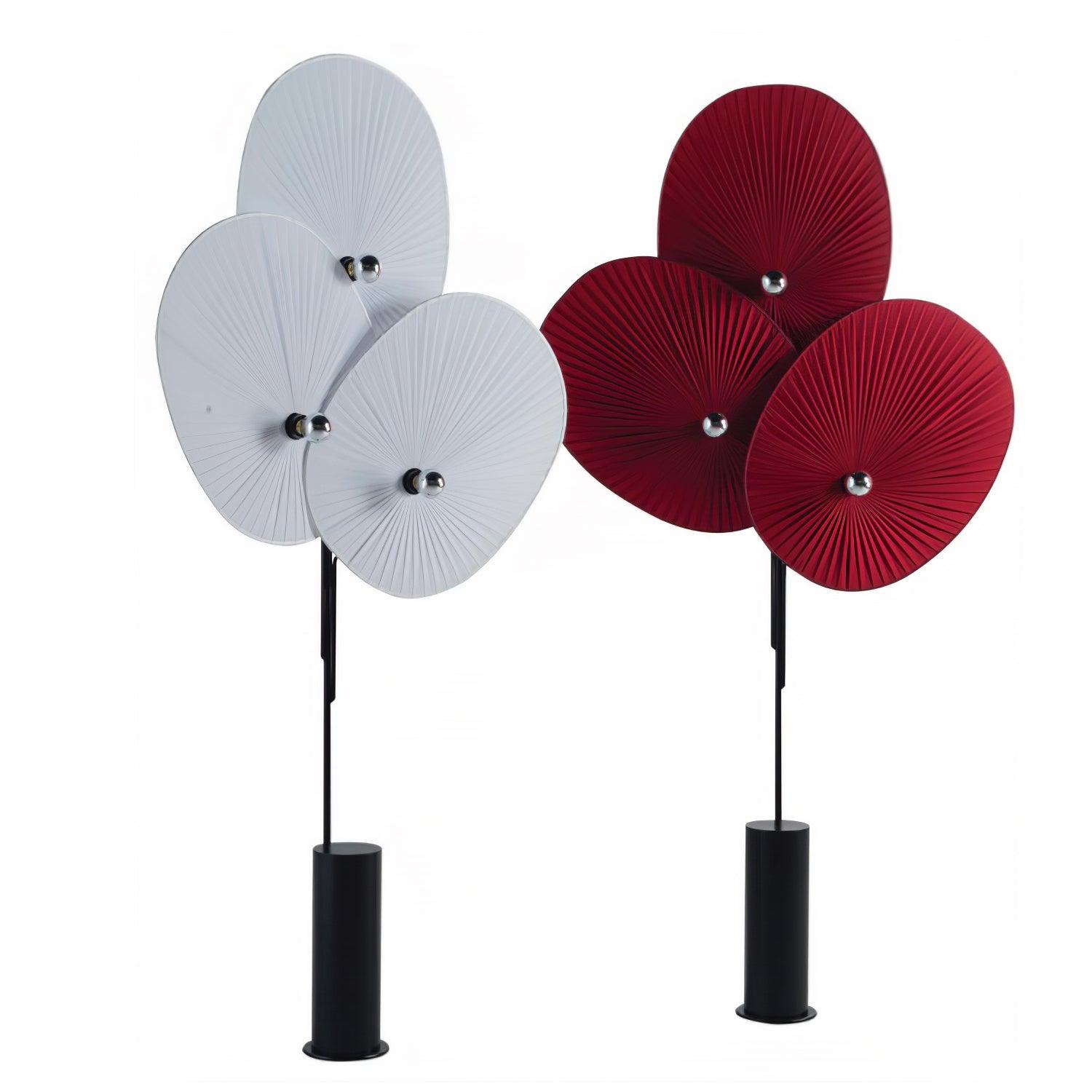 Scarlet Petal Fabric Floor Lamp - Blowlighting
