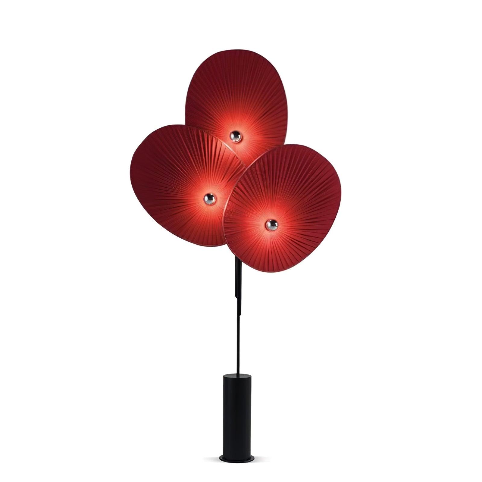 Scarlet Petal Fabric Floor Lamp - Blowlighting