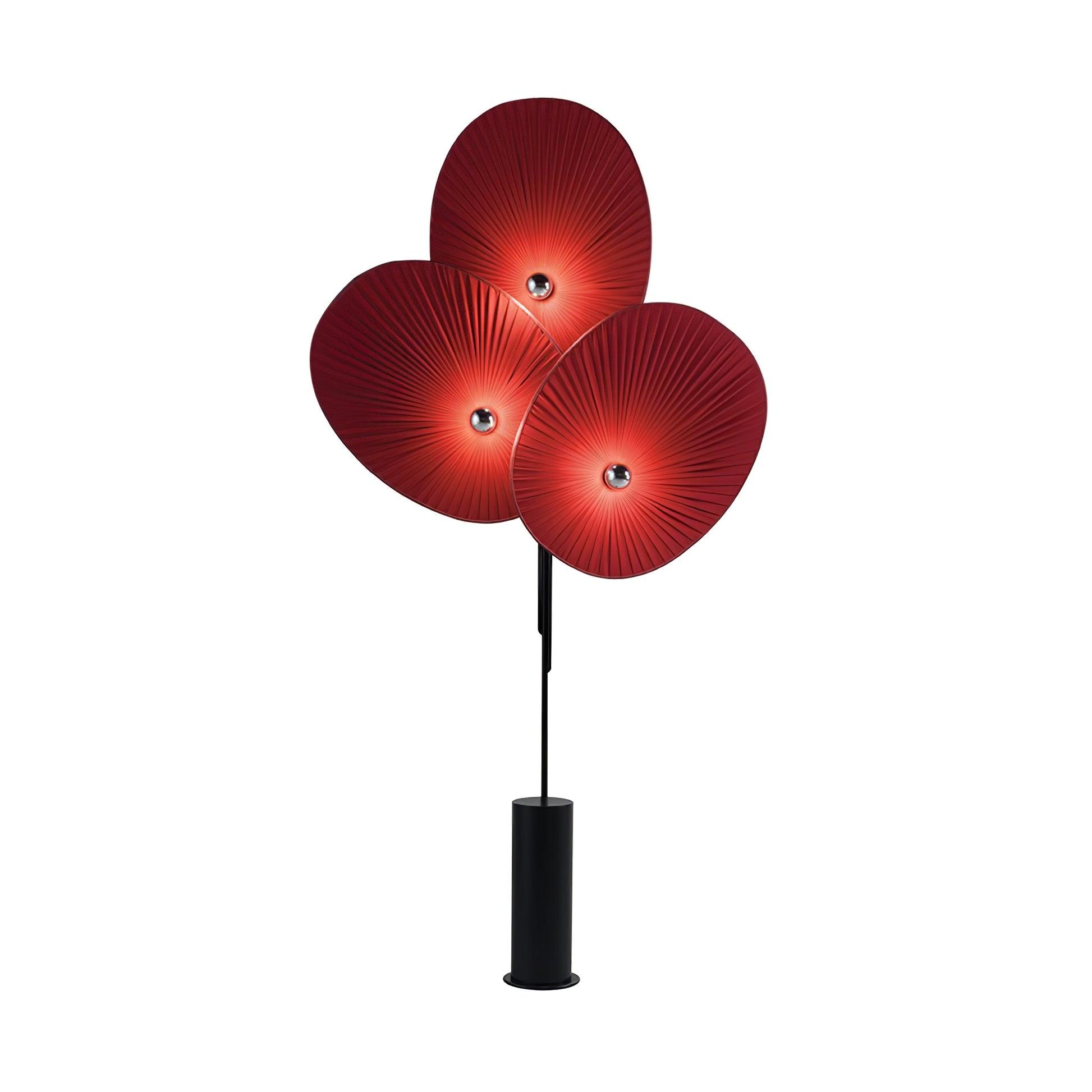 Scarlet Petal Fabric Floor Lamp - Blowlighting