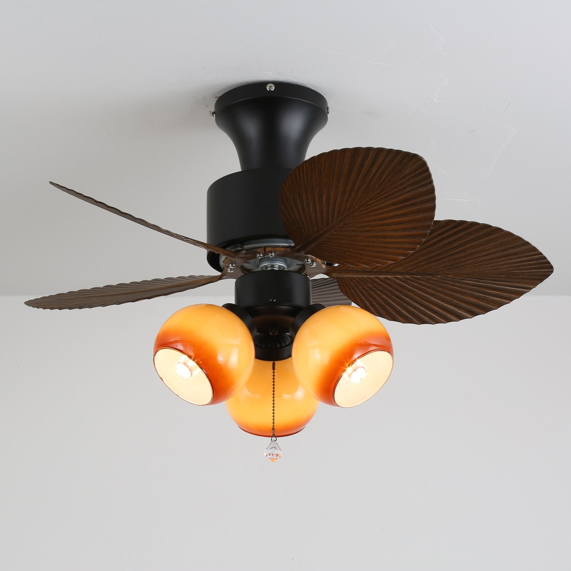Marvella Vintage Wood Ceiling Fan Light - Blowlighting