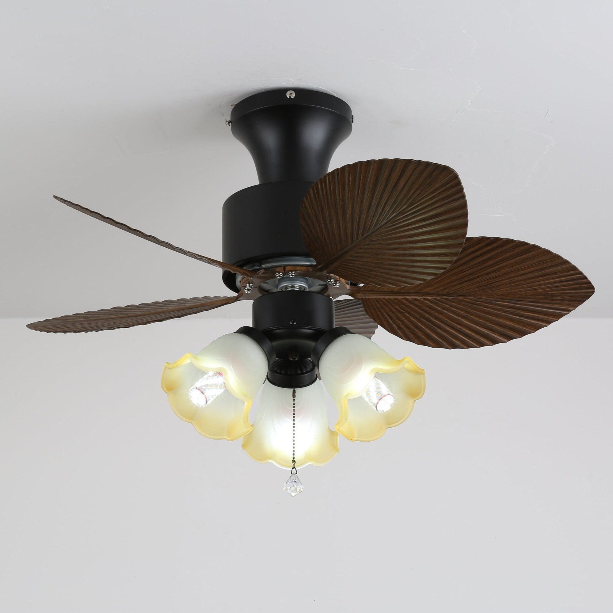 Marvella Vintage Wood Ceiling Fan Light - Blowlighting
