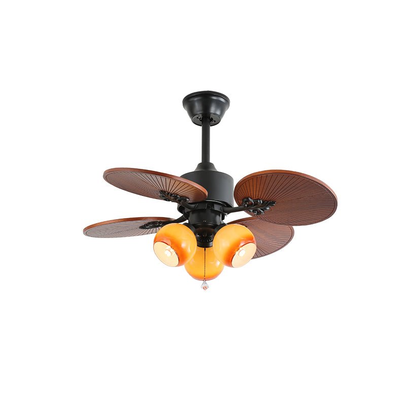 Solara Tropical Glass Ceiling Fan Light - Blowlighting
