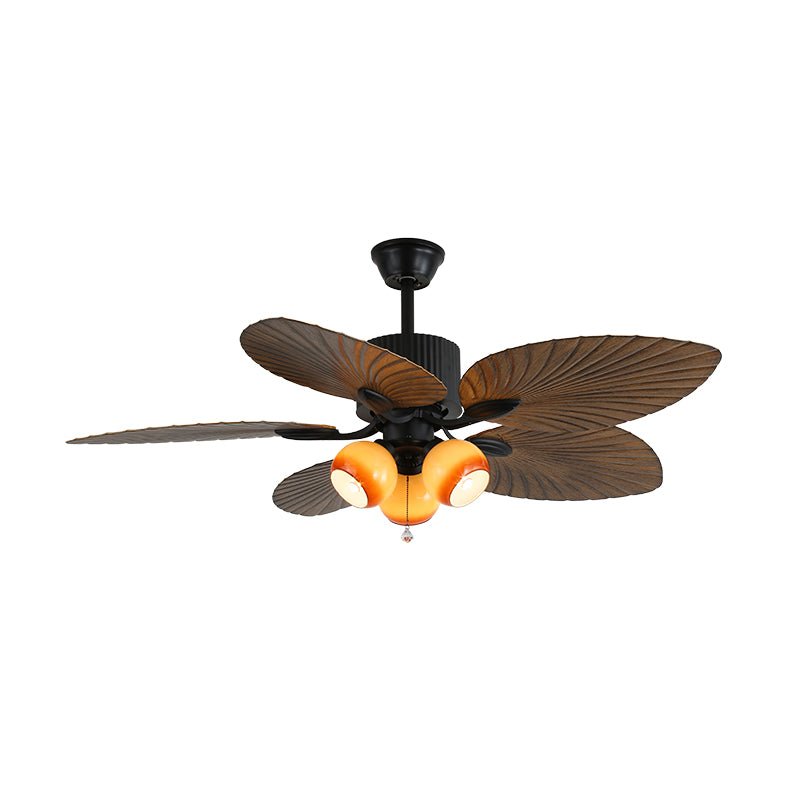 Solara Tropical Glass Ceiling Fan Light - Blowlighting
