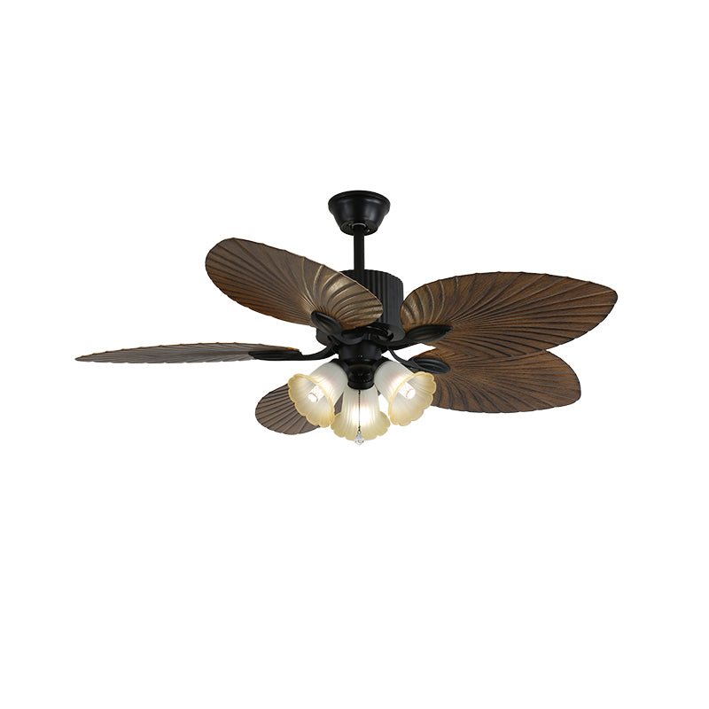 Solara Tropical Glass Ceiling Fan Light - Blowlighting