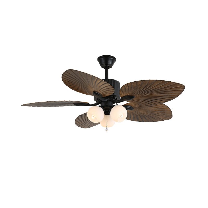 Solara Tropical Glass Ceiling Fan Light - Blowlighting