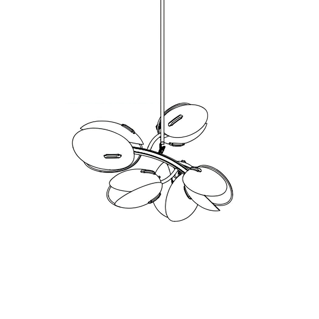Blossom Contemporary Glass Chandelier - Blowlighting