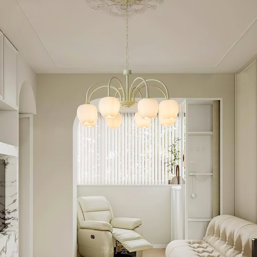 Tulip Matcha Chandelier - Blowlighting