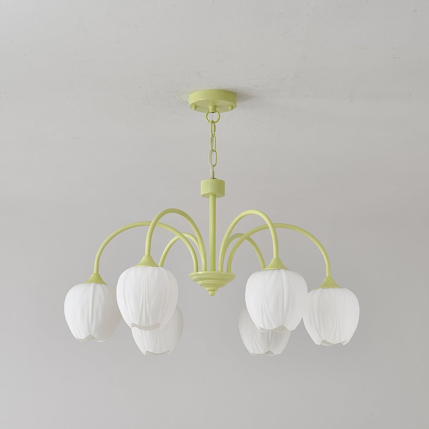 Tulip Matcha Chandelier - Blowlighting