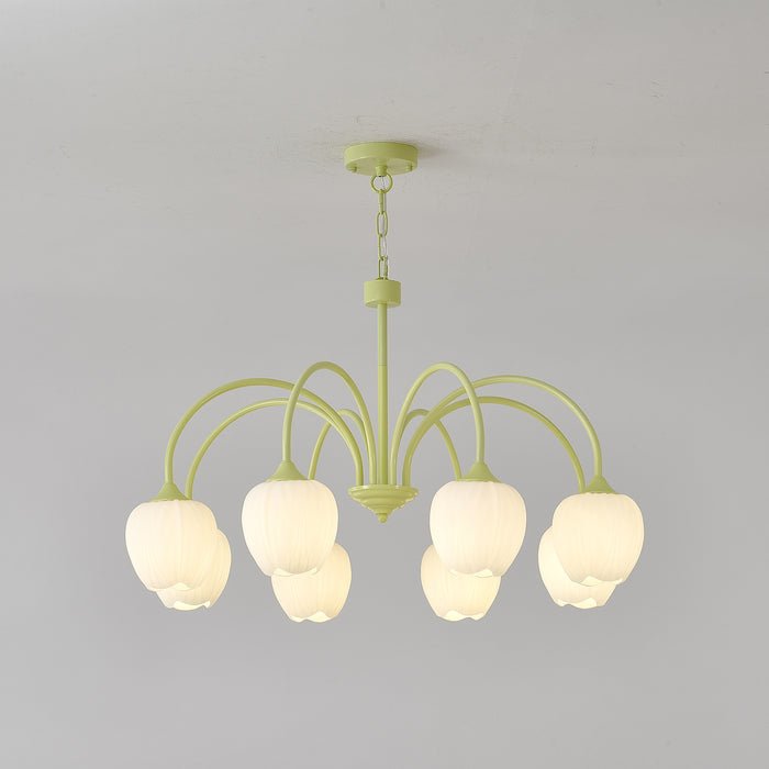 Tulip Matcha Chandelier - Blowlighting
