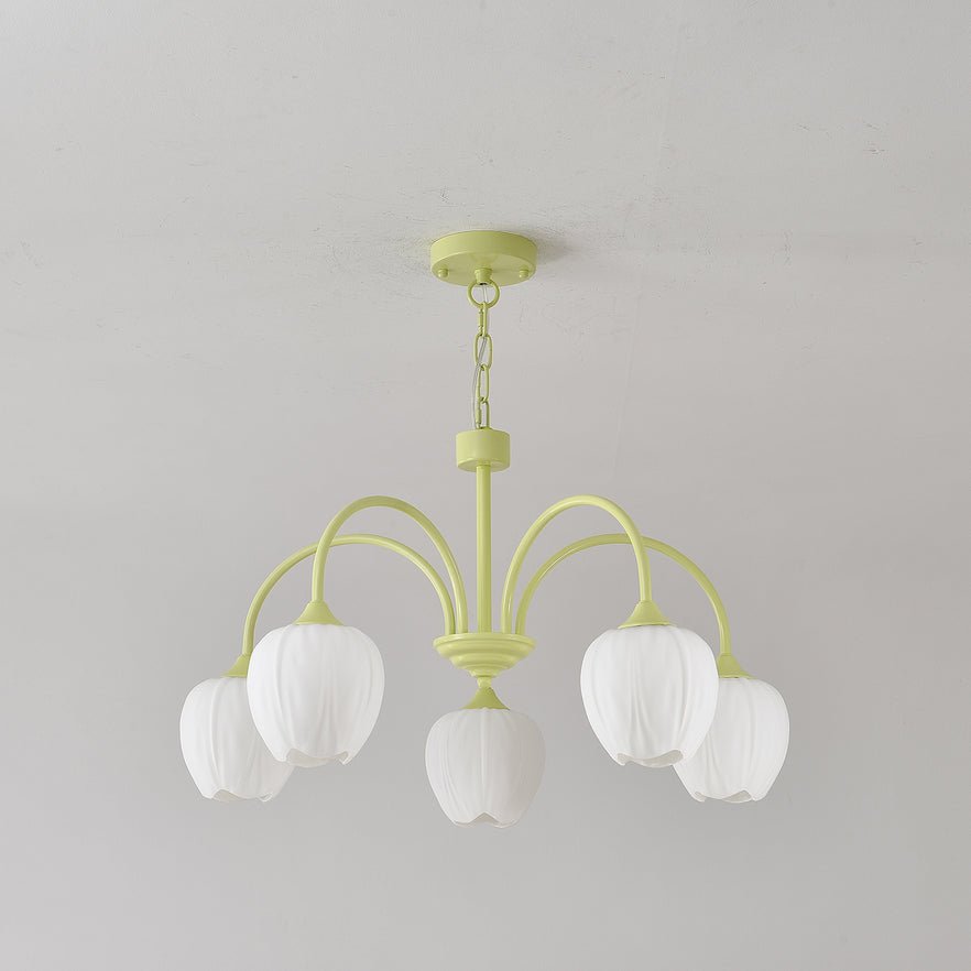 Tulip Matcha Chandelier - Blowlighting