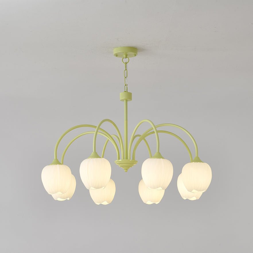 Tulip Matcha Chandelier - Blowlighting