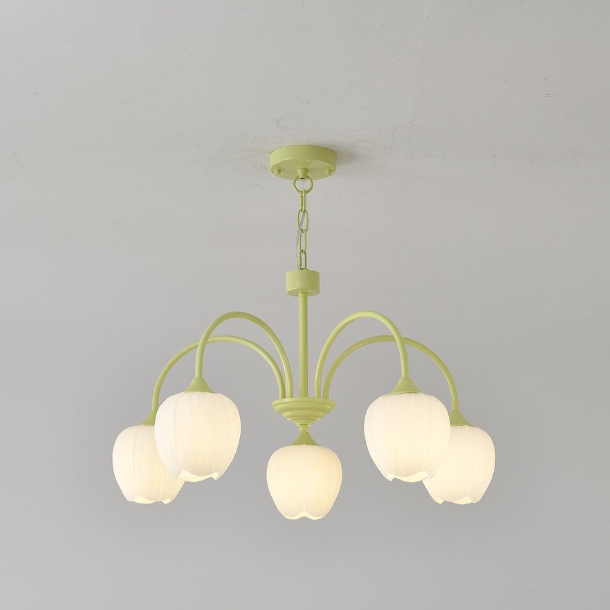 Tulip Matcha Chandelier - Blowlighting