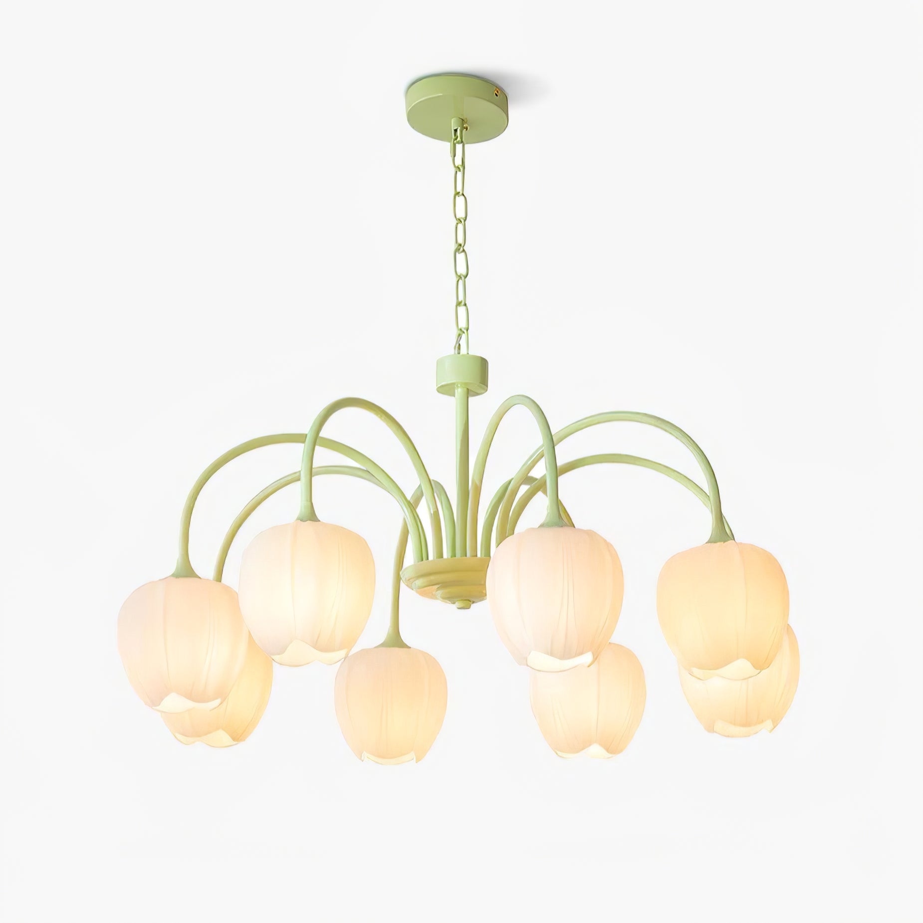 Tulip Matcha Chandelier - Blowlighting
