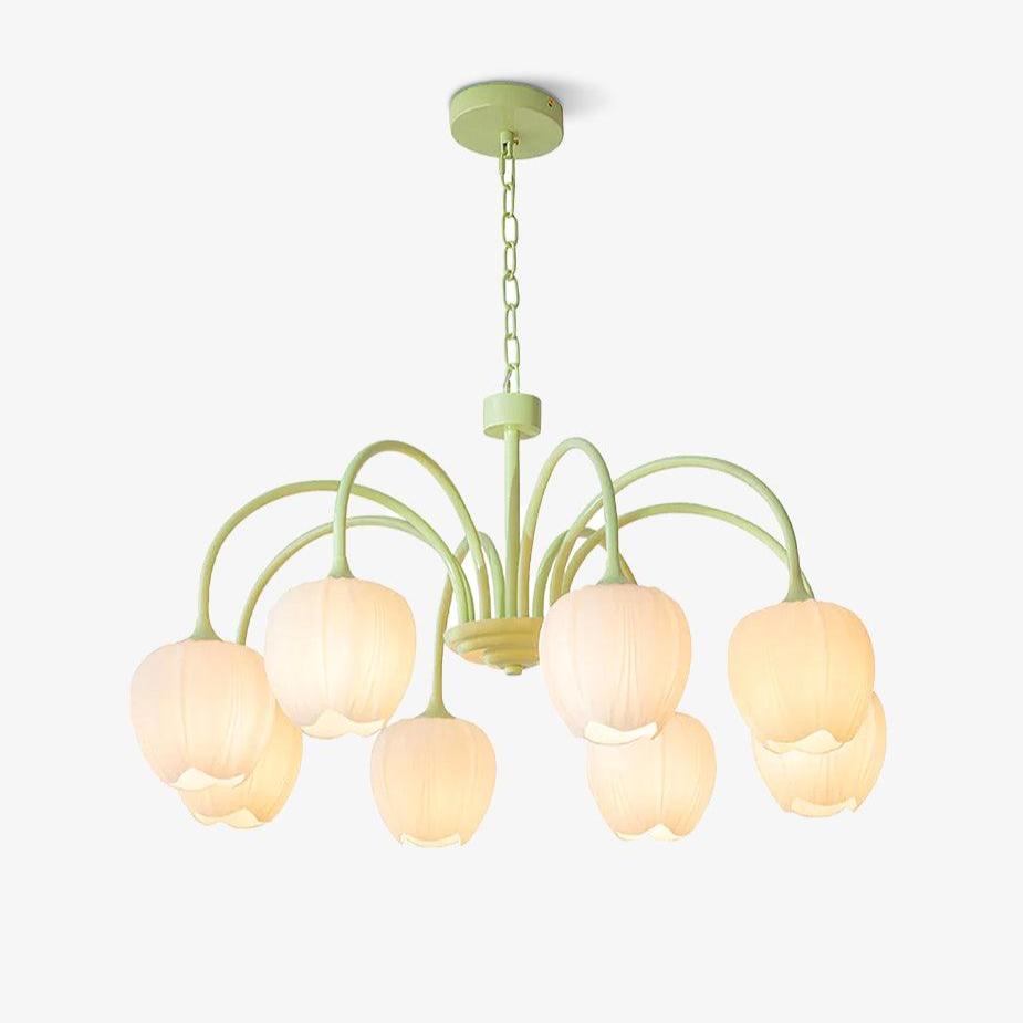 Tulip Matcha Chandelier - Blowlighting