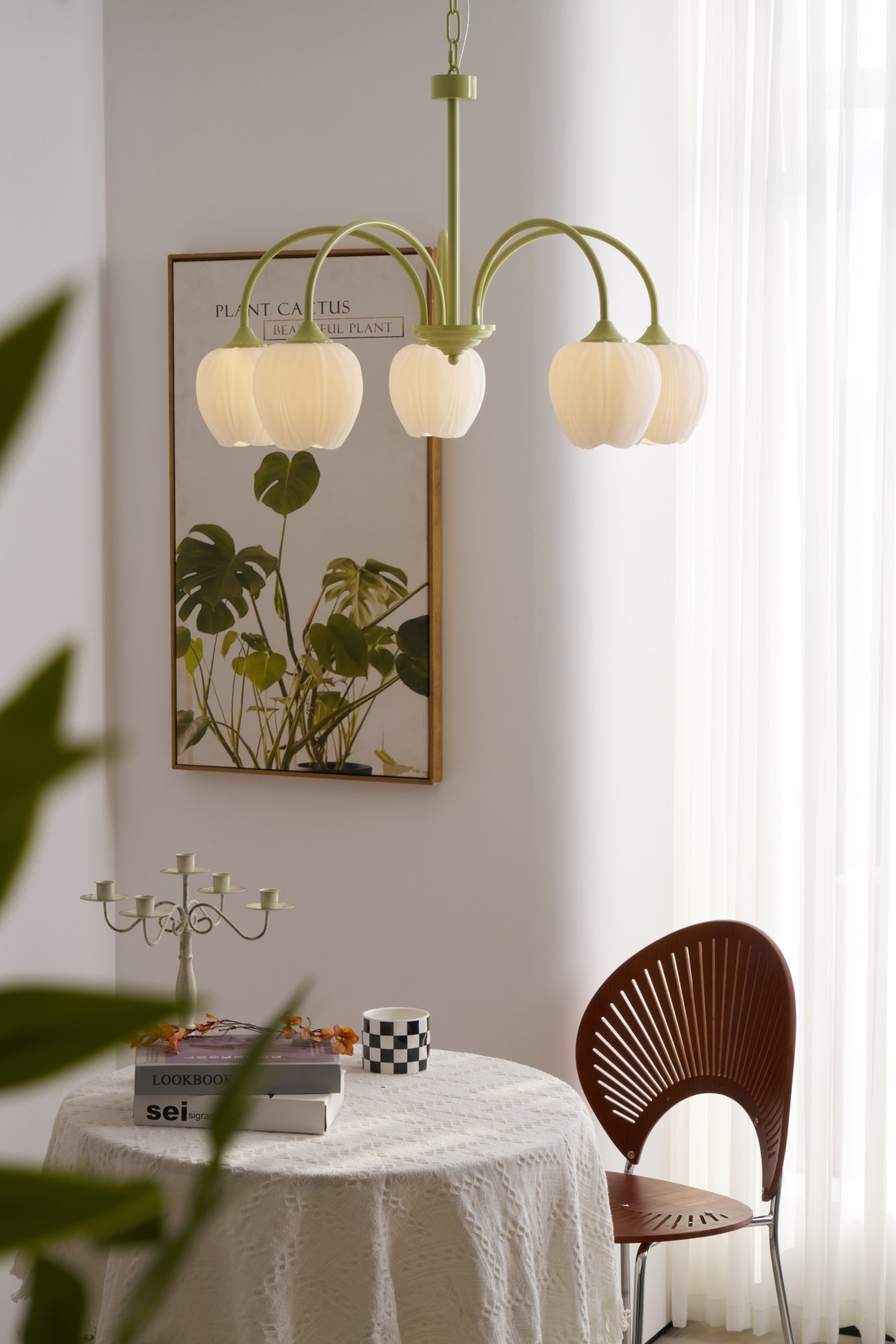 Tulip Matcha Chandelier - Blowlighting