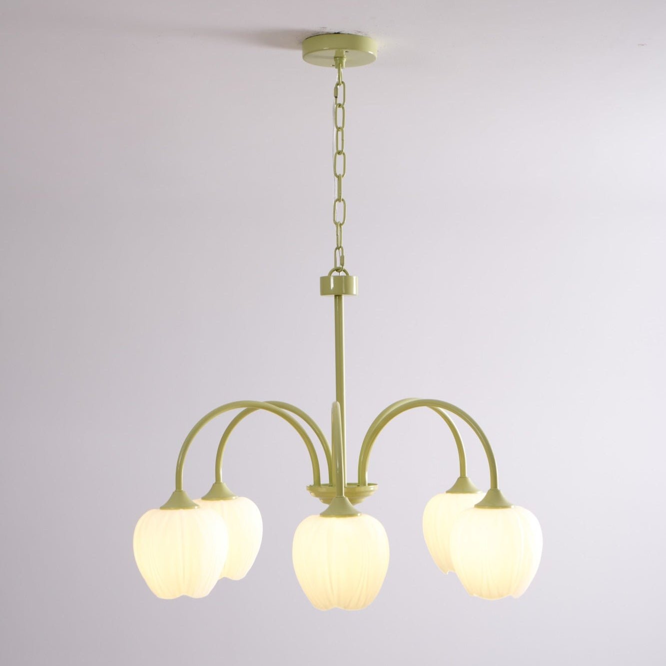 Tulip Matcha Chandelier - Blowlighting