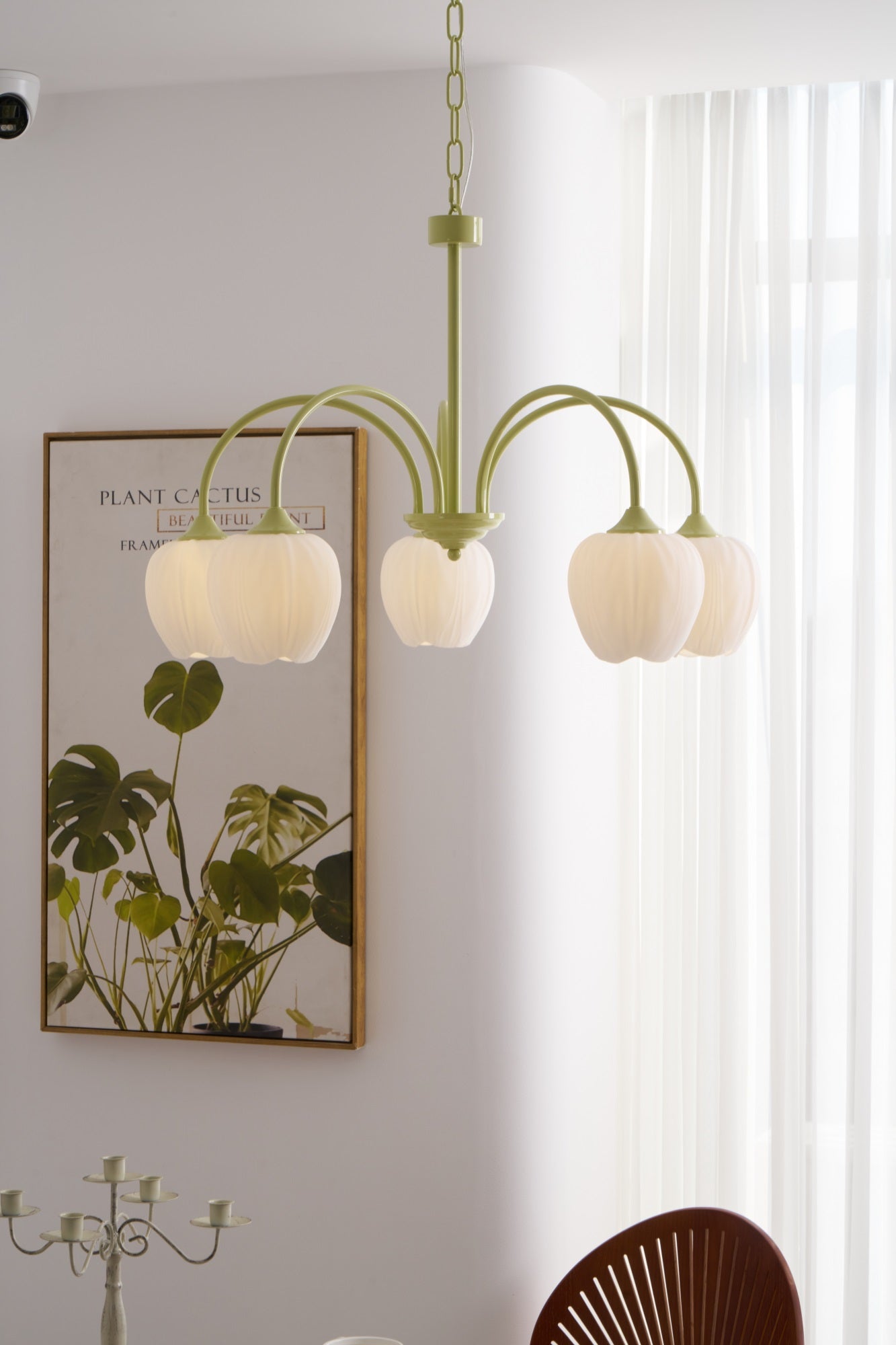 Tulip Matcha Chandelier - Blowlighting