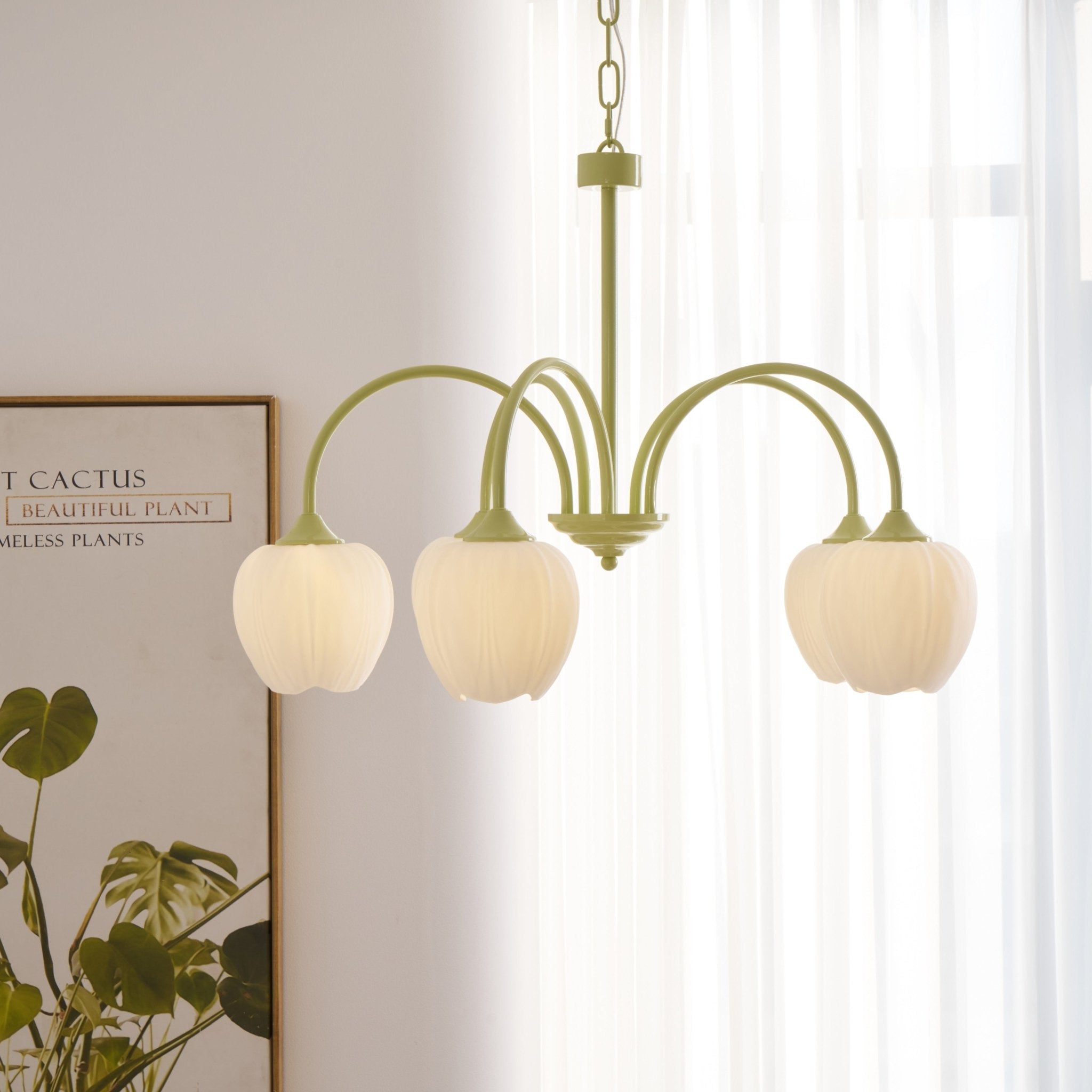 Tulip Matcha Chandelier - Blowlighting