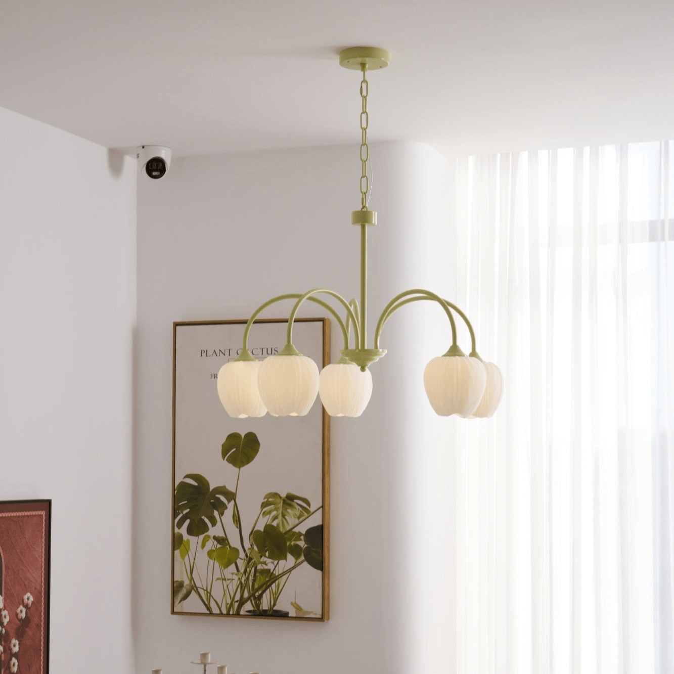 Tulip Matcha Chandelier - Blowlighting