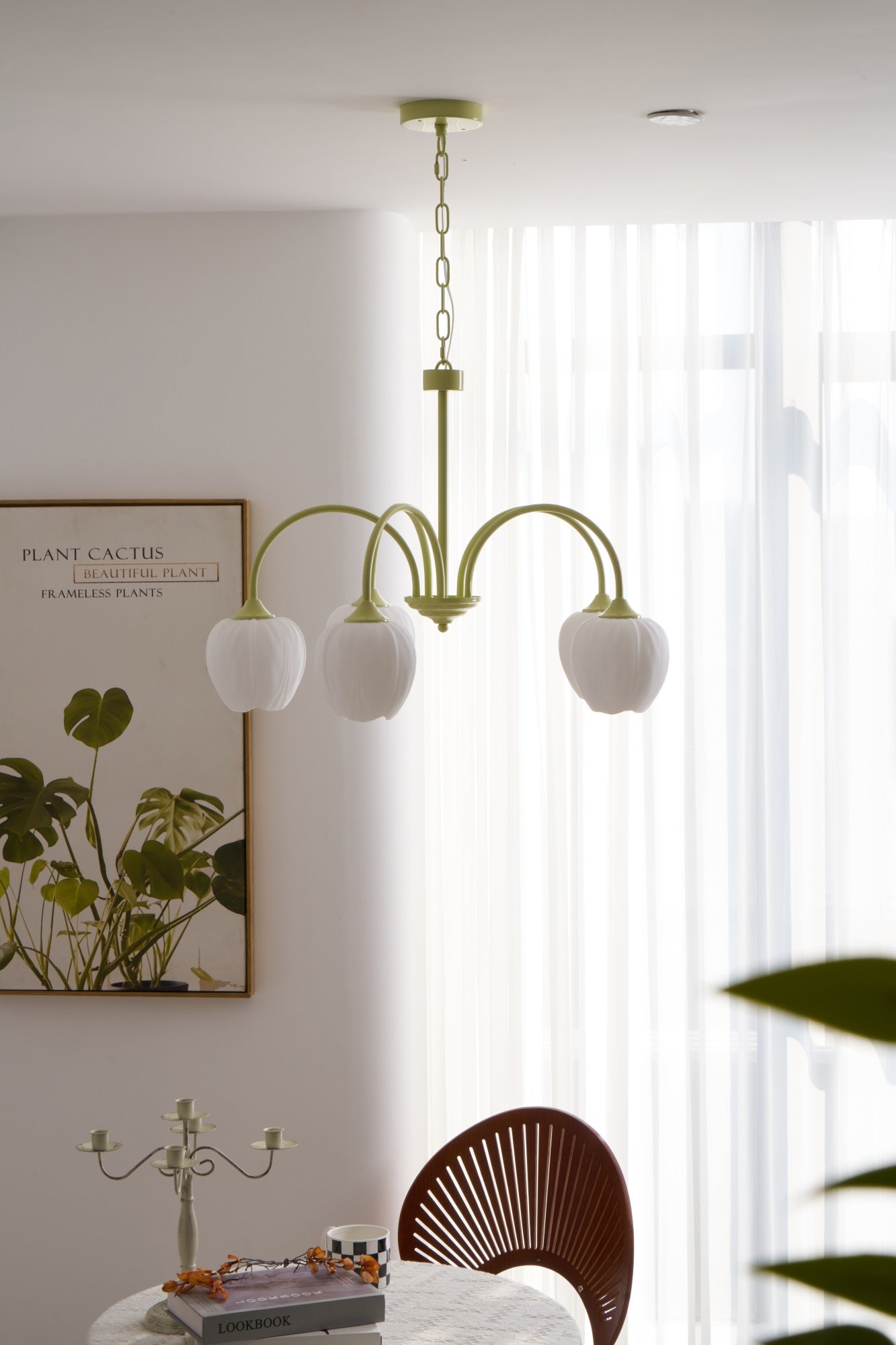 Tulip Matcha Chandelier - Blowlighting