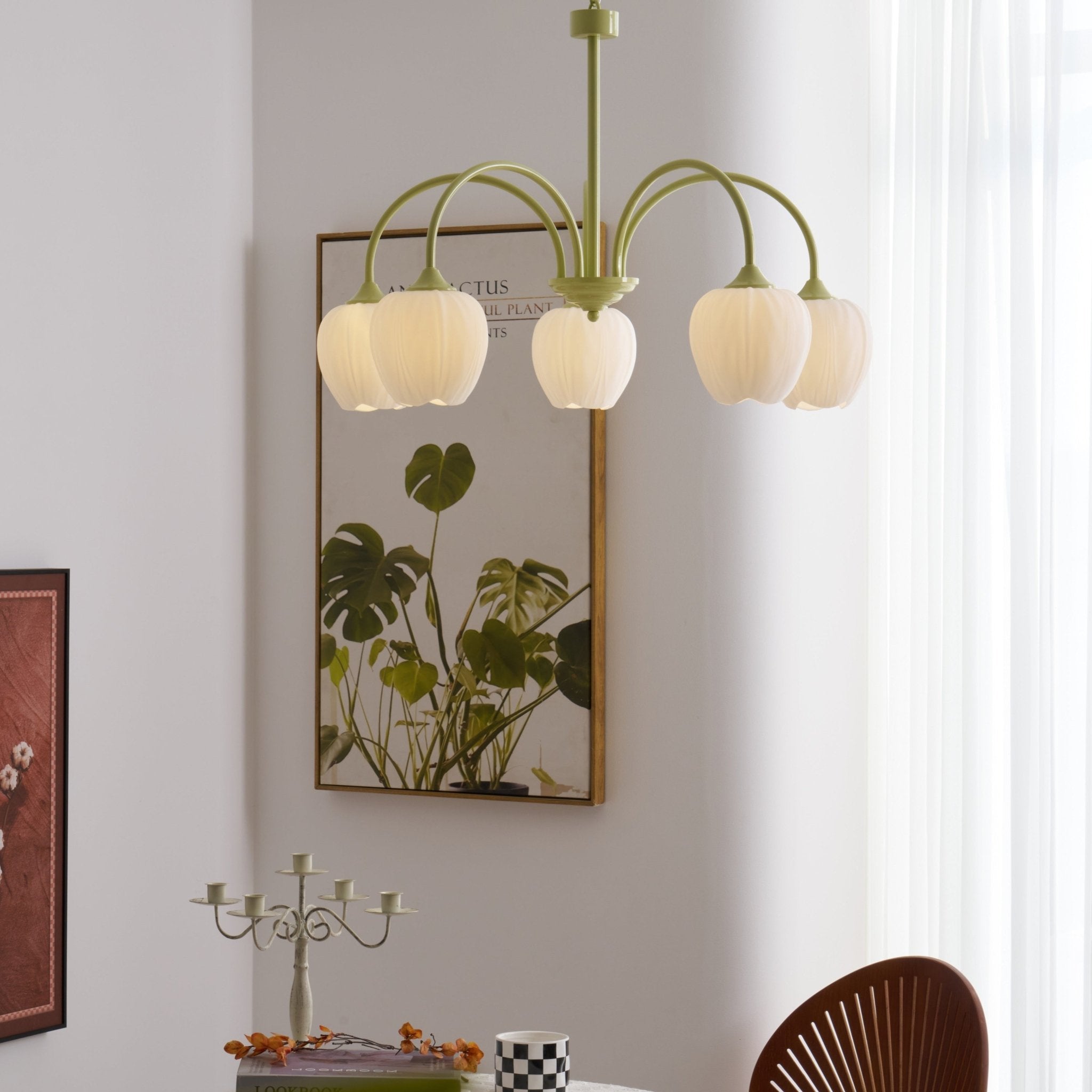 Tulip Matcha Chandelier - Blowlighting