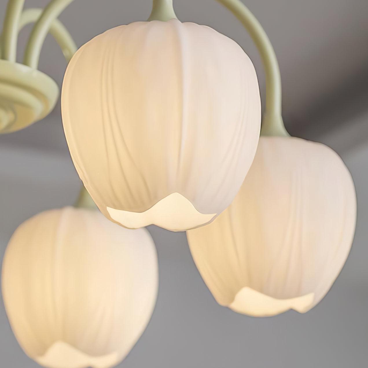 Tulip Matcha Chandelier - Blowlighting
