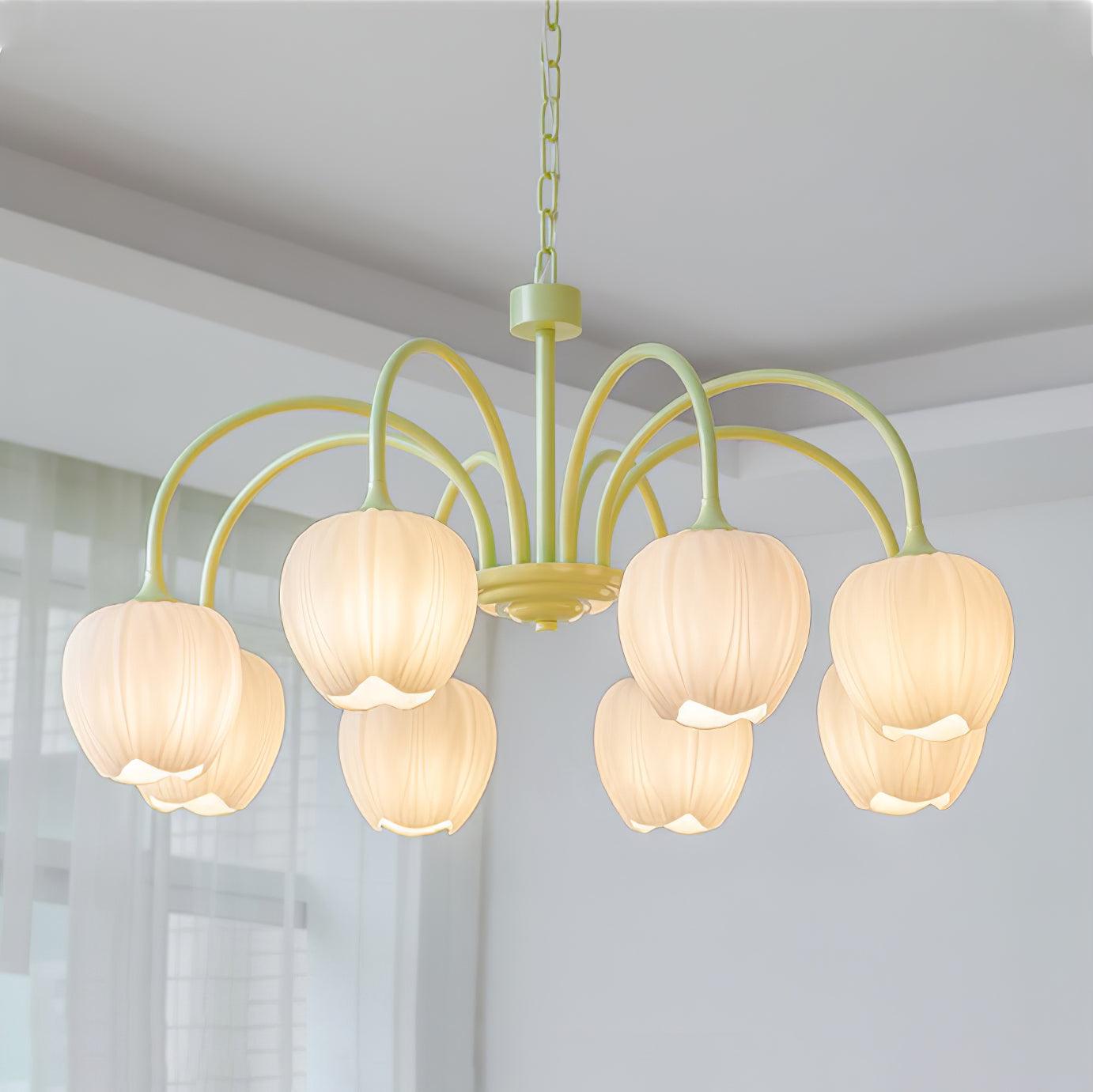 Tulip Matcha Chandelier - Blowlighting