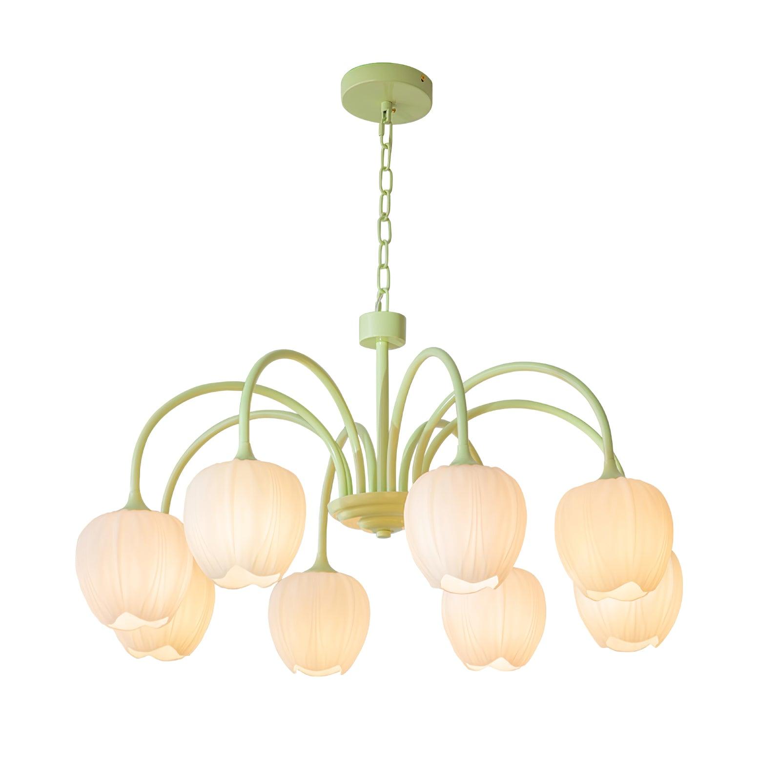 Tulip Matcha Chandelier - Blowlighting