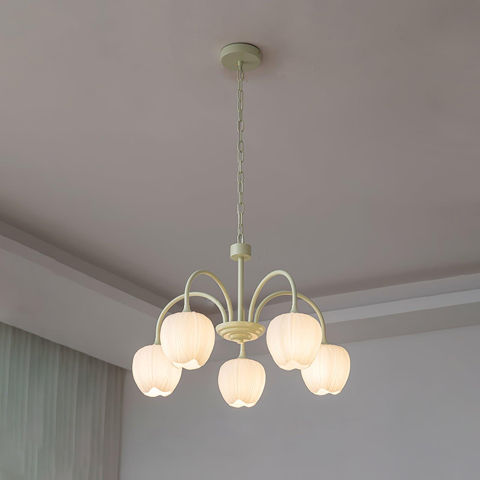 Tulip Matcha Chandelier - Blowlighting