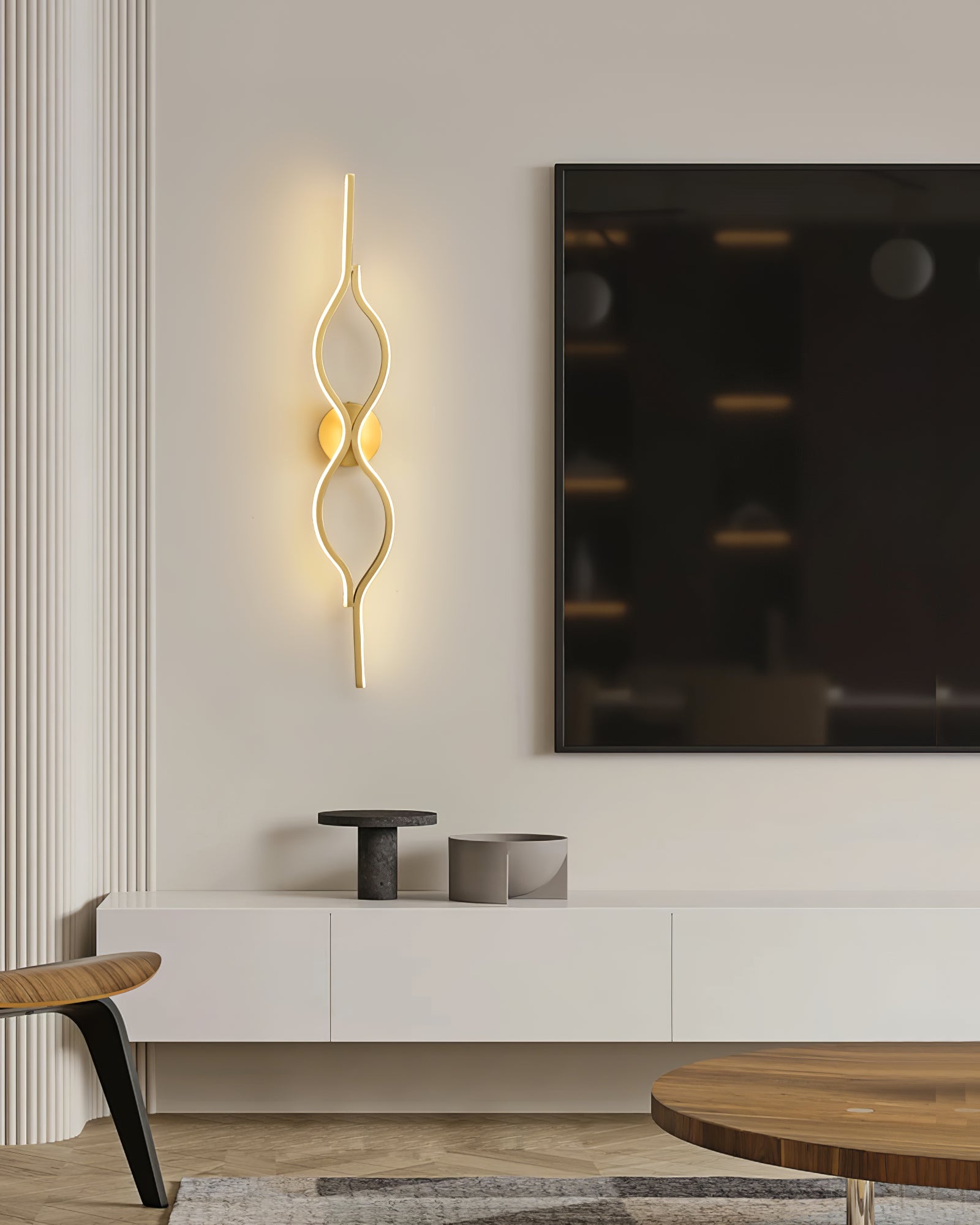 Twist Brass Wall Light - Blowlighting