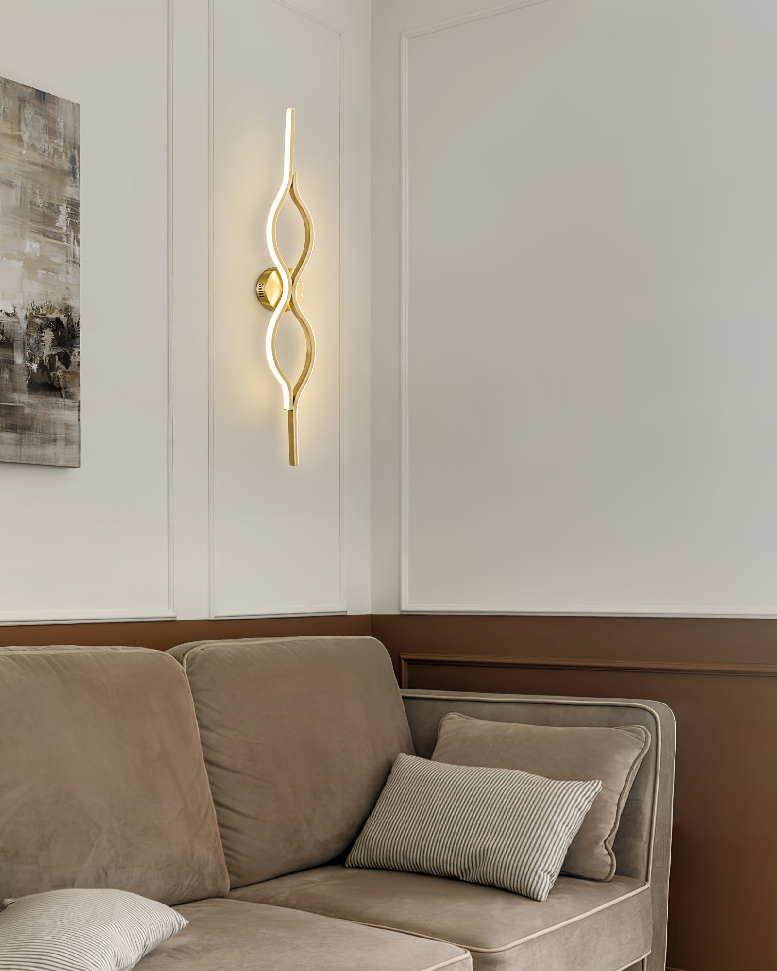 Twist Brass Wall Light - Blowlighting
