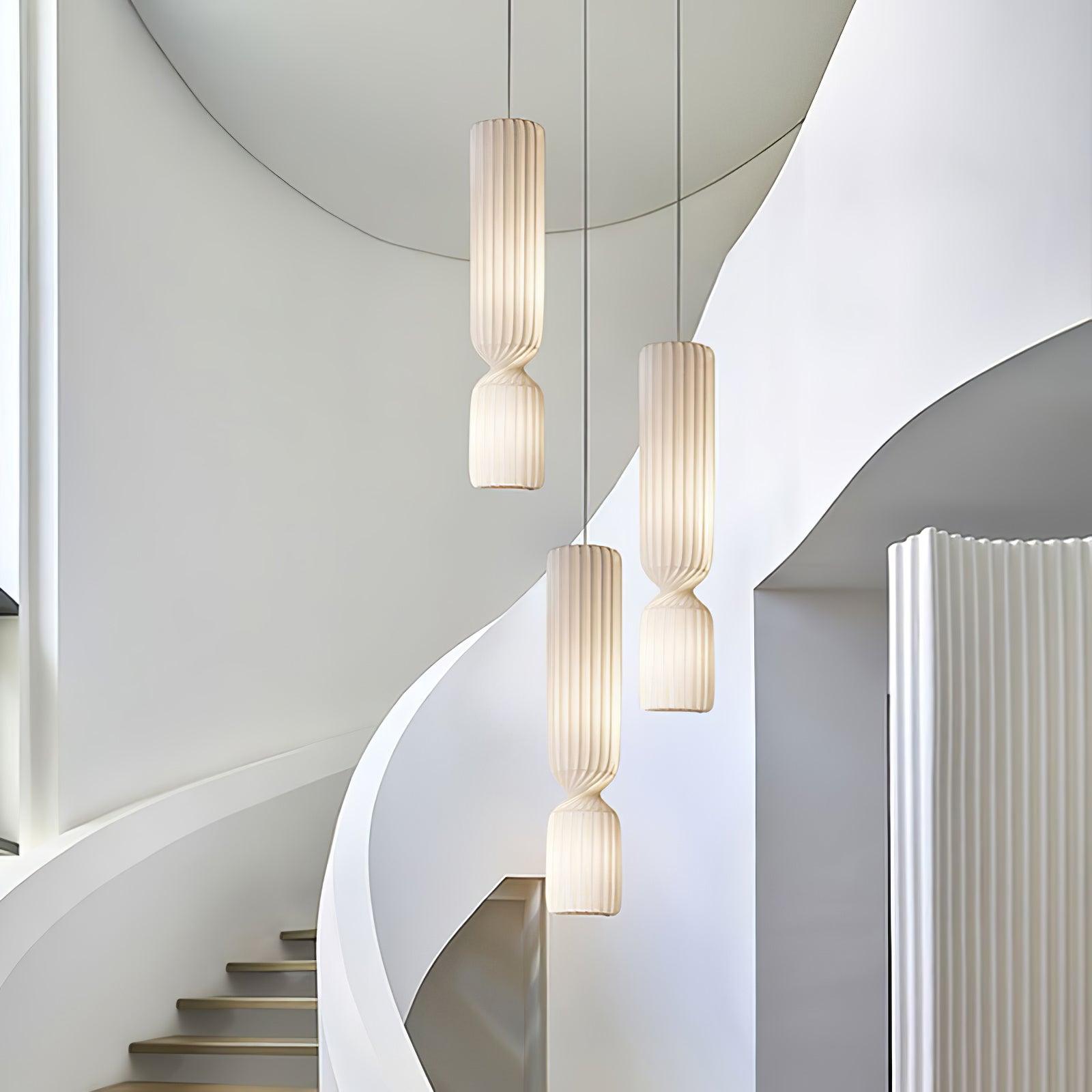 Twist Minimalist PVC Pendant Lamp - Blowlighting