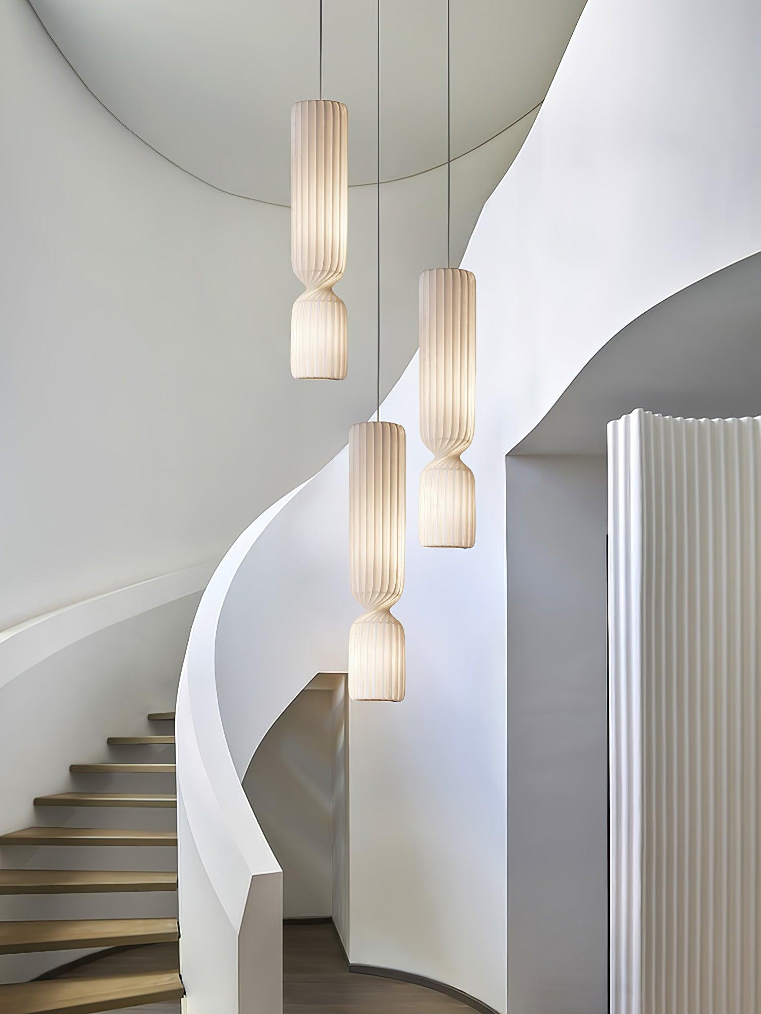 Twist Minimalist PVC Pendant Lamp - Blowlighting