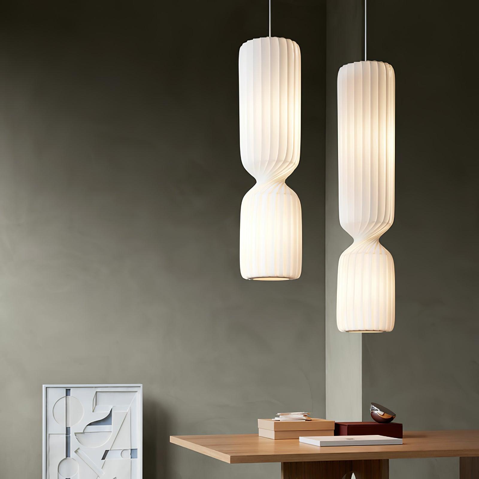 Twist Minimalist PVC Pendant Lamp - Blowlighting