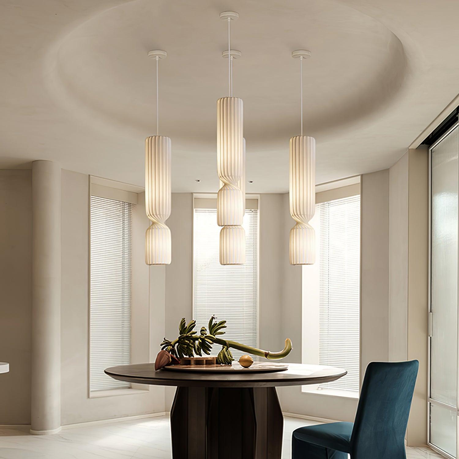 Twist Minimalist PVC Pendant Lamp - Blowlighting