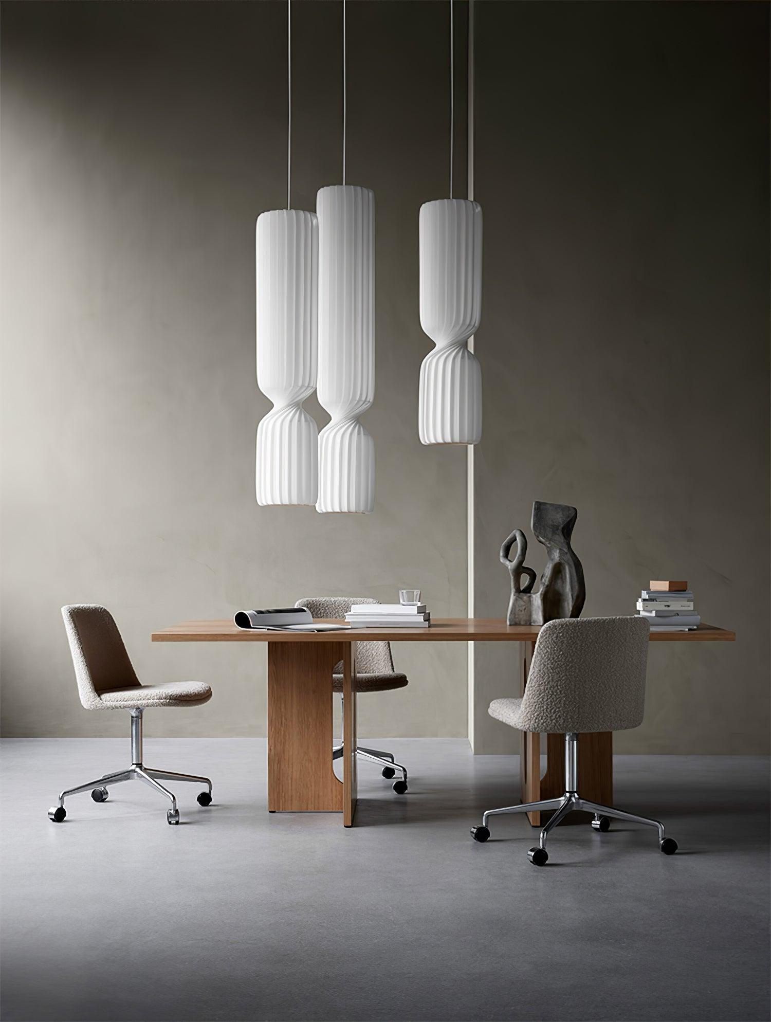 Twist Minimalist PVC Pendant Lamp - Blowlighting