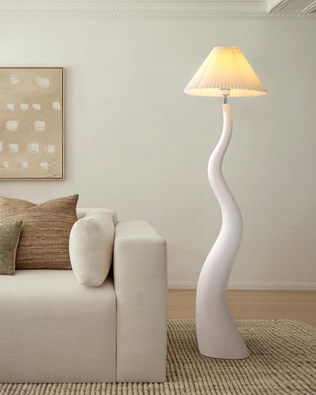 Twisted Pleated Floor Lamp - Blowlighting