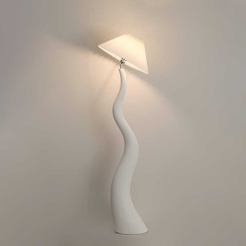 Twisted Pleated Floor Lamp - Blowlighting
