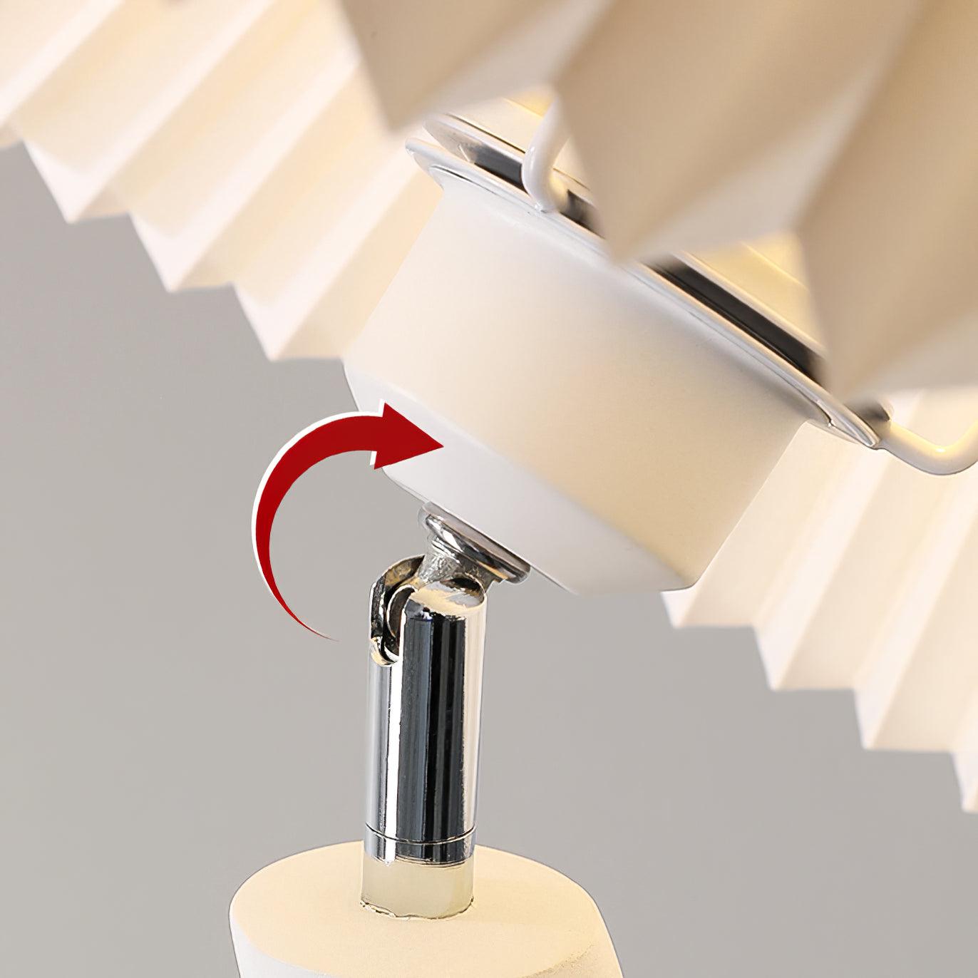 Twisted Pleated Floor Lamp - Blowlighting