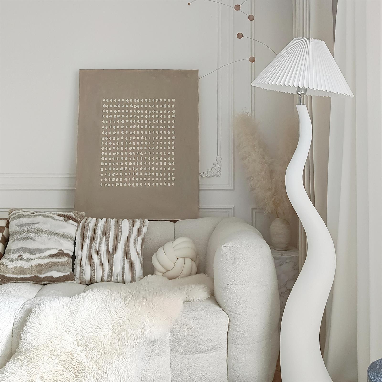 Twisted Pleated Floor Lamp - Blowlighting